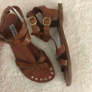 Steve Madden studded tan sandals